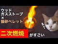 【二次燃焼】ウッドストーブ×猫砂ペレットがすごい！