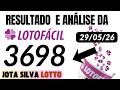 AO VIVO RESULTADO DA LOTOFÁCIL 3698