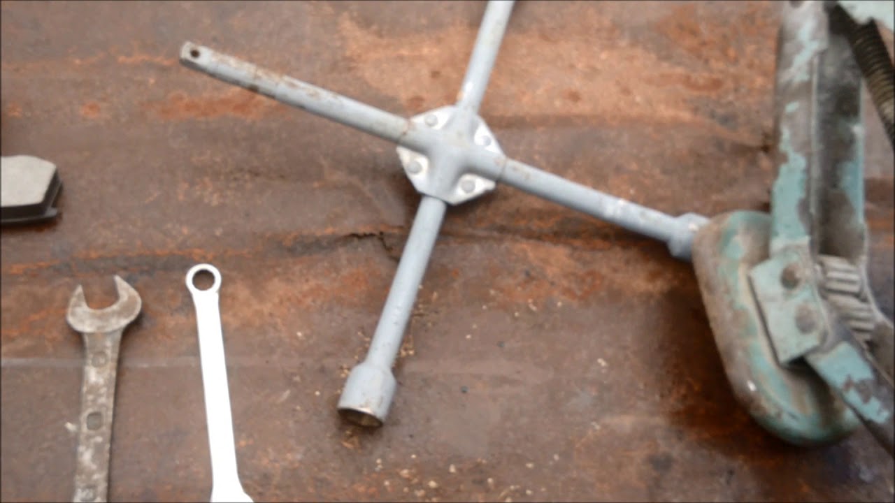 Замена передних тормозных колодок Лада гранта с ABS - YouTube