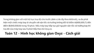 Trong không gian với một hệ trục toạ độ cho trước (đơn vị đo lấy theo kilômét), ra đa phát hiện