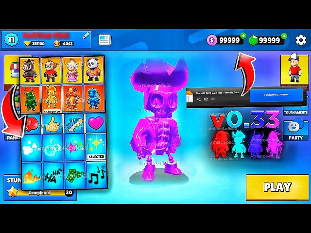 💫 STUMBLE GUYS MOD APK GEMAS INFINITAS, TUDO LIBERADO, MULTIPLAYER, EMOTES  v0.33 ((MEDIAFIRE)) 