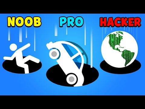 NOOB vs PRO vs HACKER - Hole.io