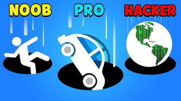 NOOB vs PRO vs HACKER - Hole.io