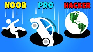 NOOB vs PRO vs HACKER - Hole.io