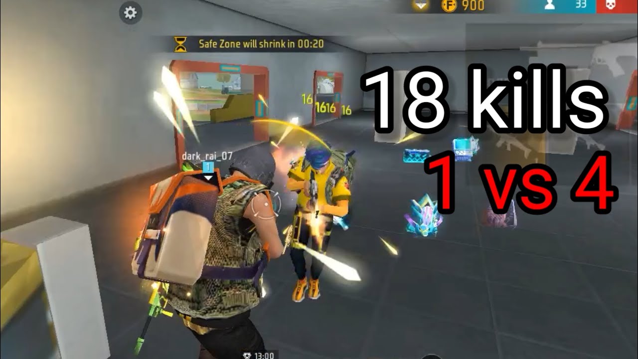 Free Fire / solo vs Squad / full rush - YouTube