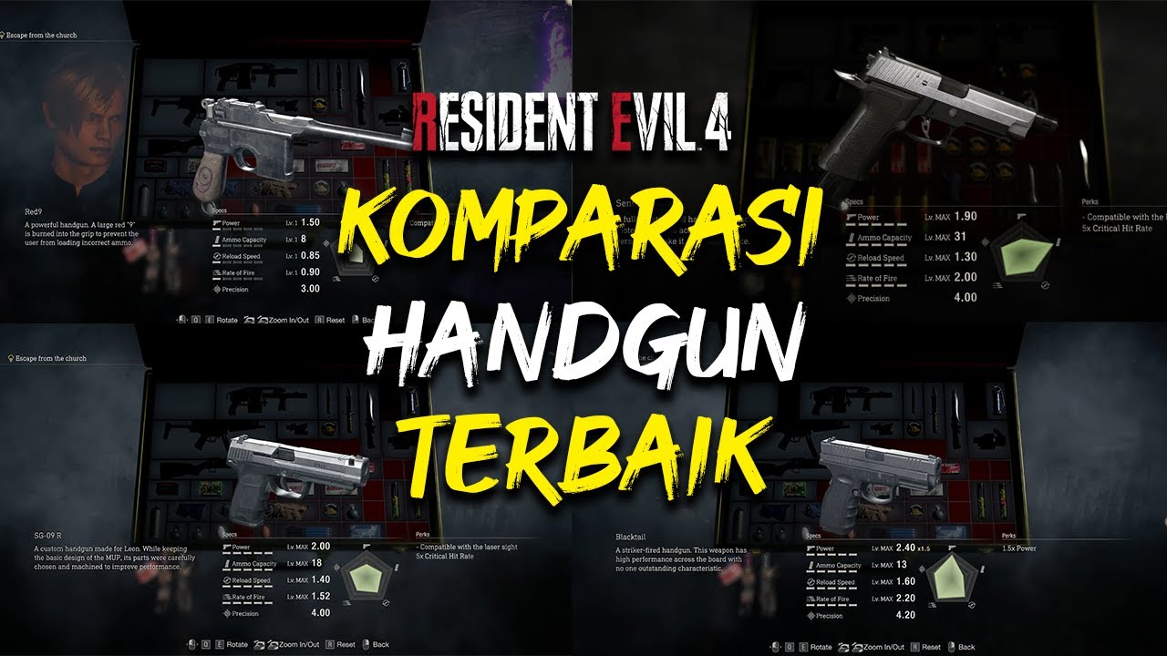 Sentinel 9 KUMPULAN HANDGUN TERBAIK DI GAME RESIDENT EVIL 4 REMAKE (Red9 ...