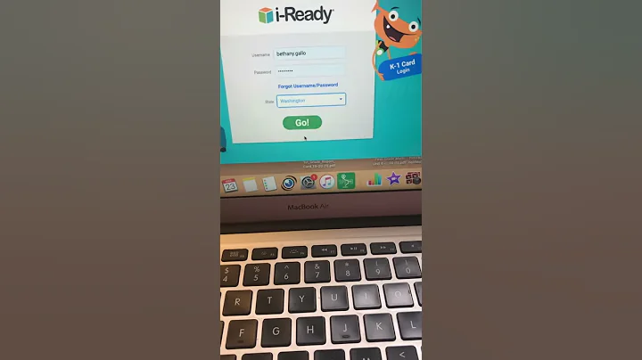 Using a computer to get on iready at home