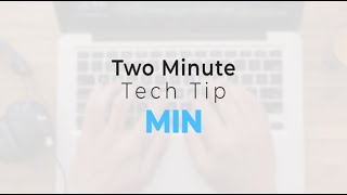 Two Minute Tech Tip: Mastering MIN Formula in SmartSheet