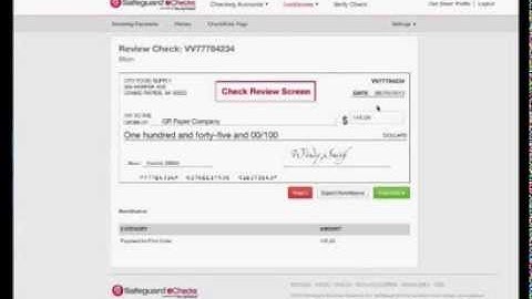 Safeguard eCheck - Receive a Check in Your Lockbox
