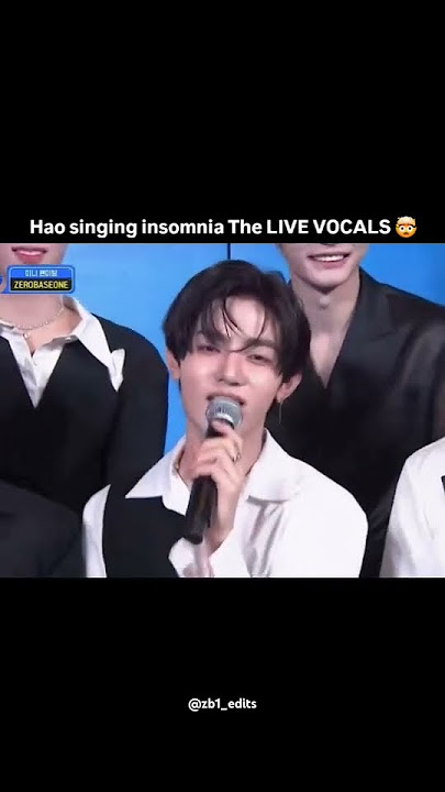The live vocal!!🌹#kpop #zerobaseone #zb1 #goodsobad#zhanghao #insomnia #mcountdown