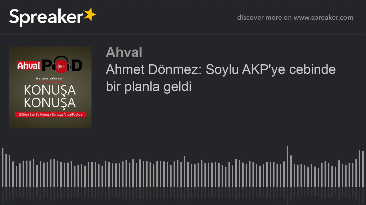 Ahmet Dönmez: Soylu AKP'ye cebinde bir planla geldi