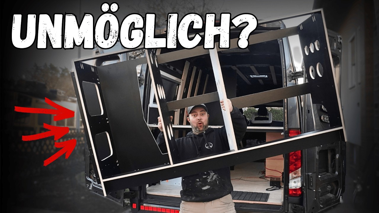 1,80 m Küche unter 15 kg – ich dachte, das klappt nie… 🔥 | Teil 1 Küchenkorpus im DIY Camper