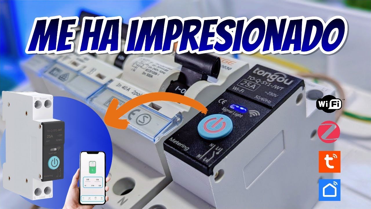 Perfecto para Cuadros Eléctricos! Interruptor Inteligente con Medición de Consumo⚡
