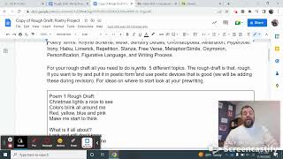 How to: Rough Draft of poetry project assignment