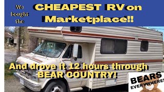 We bought the CHEAPEST RV on Marketplace - and drove it 12 hours through BEAR Country
