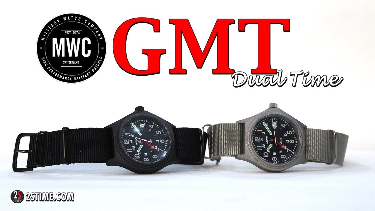 MWC Watches | GMT Dual Time Zone MILITARY Style - YouTube