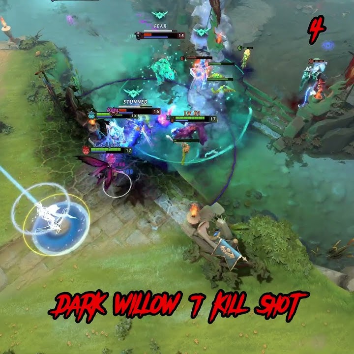 DARK WILLOW 7 Kill Shot : #asmr #dota2 #game #dota #gaming #dotapit #gameplay #dotamajor