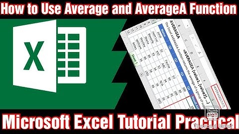 Using the Excel Average and AverageA functions