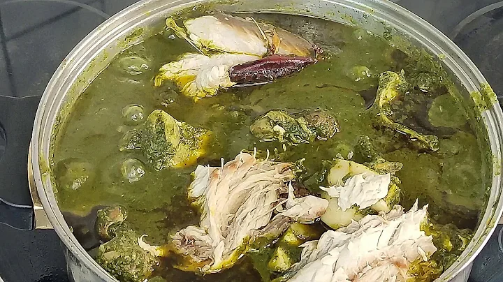 HOW TO COOK FRESH MOUTH WATERING EDO STATE BITTER LEAF SOUP I  BLACK SOUP  I  OFE  ONUGBU