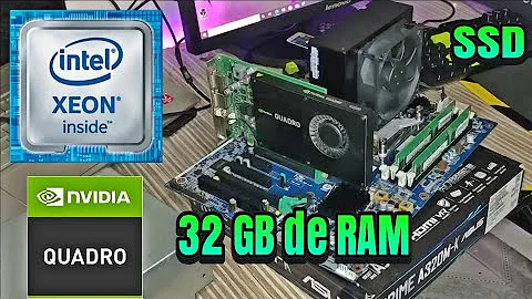 Montagem Nova PC Gamer: XEON E5-1620 V4, NVIDIA QUADRO K2200, 32GB RAM!