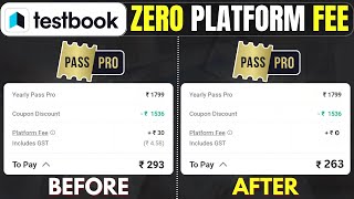 Testbook App Zero Platform Fee Trick || Testbook Pass Pro Zero Platform Fee || Testbook Coupon Code