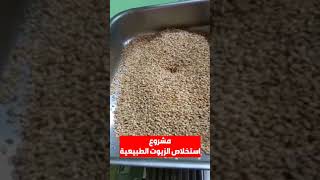 مشروع استخلاص الزيوت الطبيعية من البذور