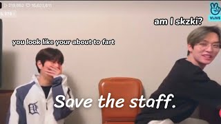 Just straykids bullying and exposing the staff ( skzki ) for 5 minutes