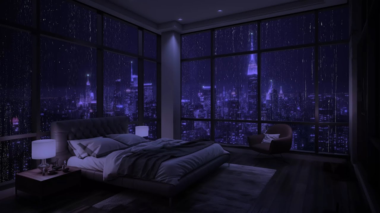 Eine Regnerische Nacht In Der Stadt – Kehren Sie In Ihr Gemütliches Bett Zurück & Ruhen Sie Sich Aus