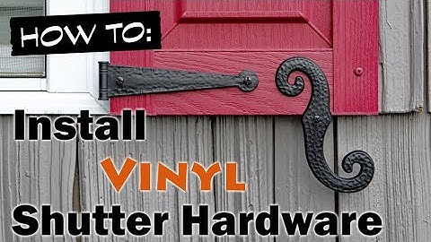 How to Install Faux Vinyl Exterior Shutter Hardware
