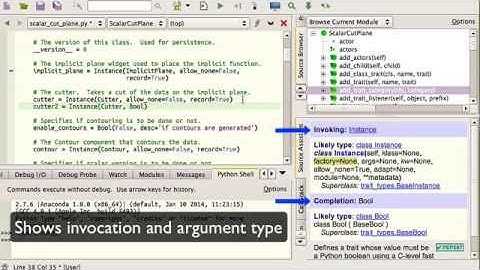 Source Assistant in Wing IDE 5