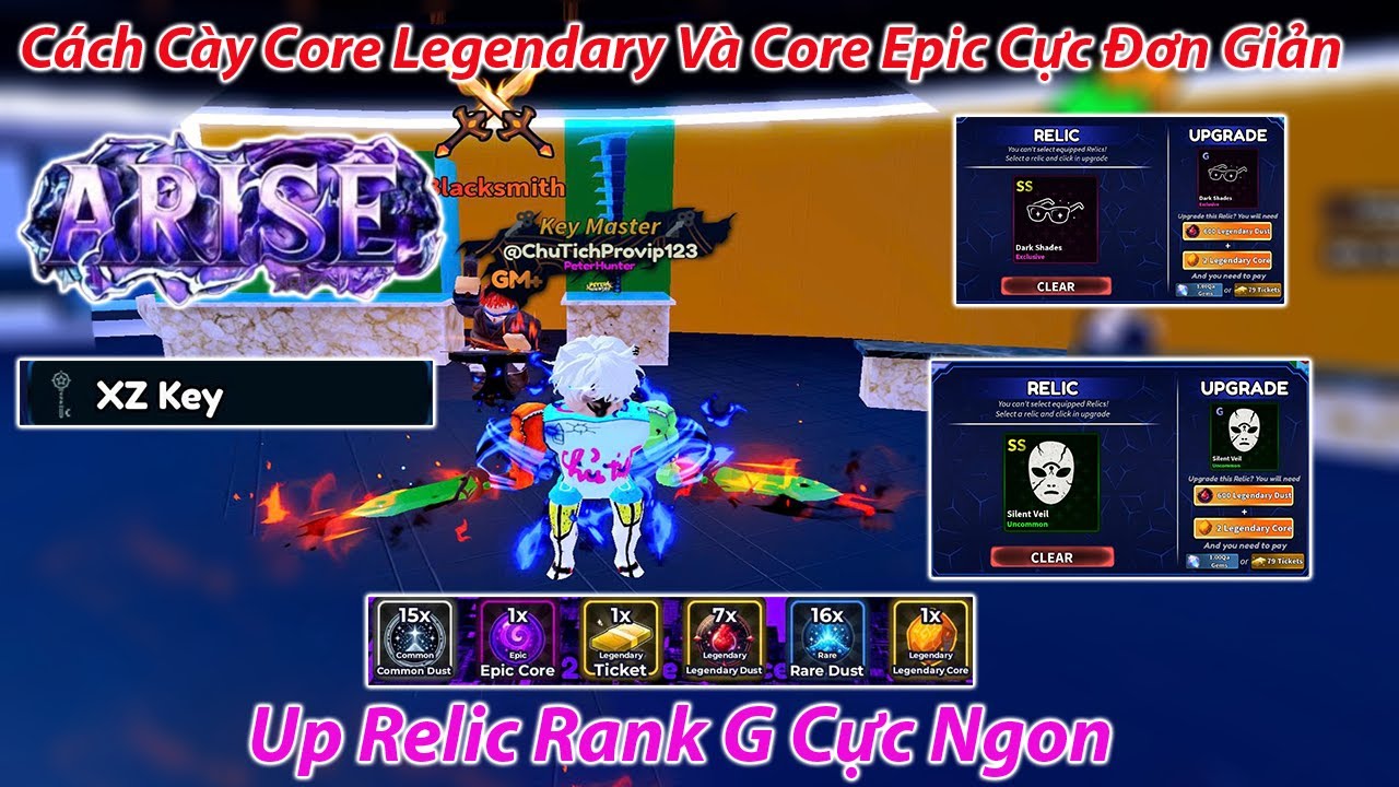 Arise Crossover - Cách Cày Core Legendary Và Core Epic Cực Đơn Giản Up ...