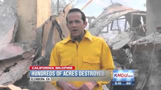 Wildfire burns homes, forces evacuations in California