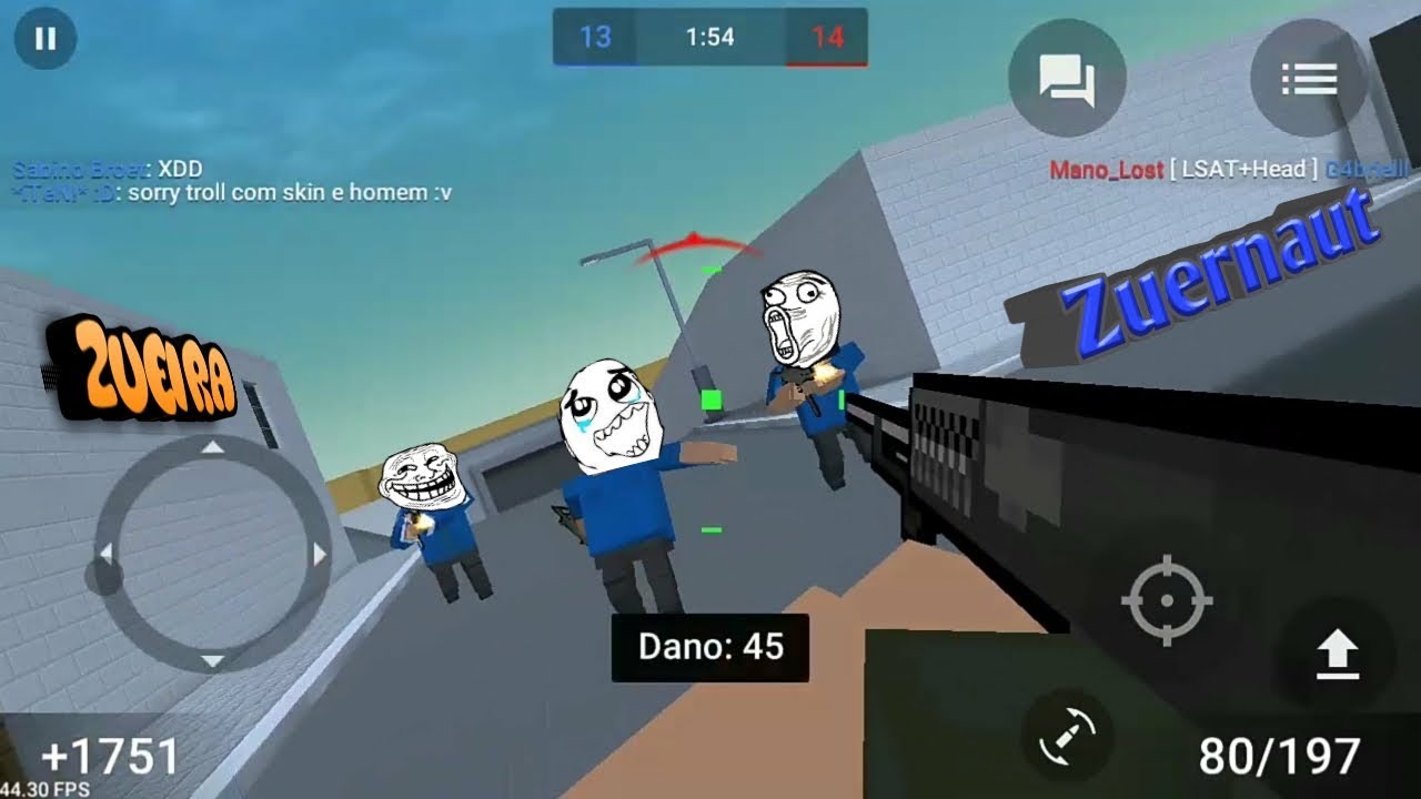 Voltei pesado com a zueira em dobro (Block Strike Zueira)