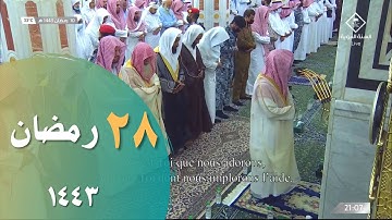 صلاة التهجد ليلة 28 للشيخ خالد المهنا - إمام المسجد النبوي - ( من سورة الملك وحتى المزمل )