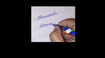 Thousands practice in cursive with pen #lettering #calligraphy #shortsfeed #youtube #cursive