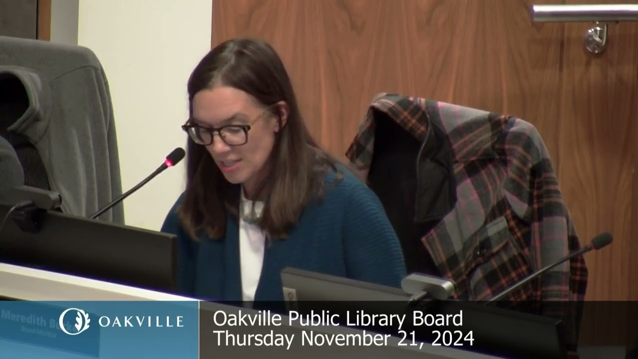 Oakville Public Library Board, November 21, 2024