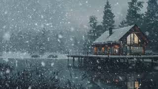 Abandoned House in Winter Storm | Snowstorm Sounds White Noise for Sleep, Relaxation & Study