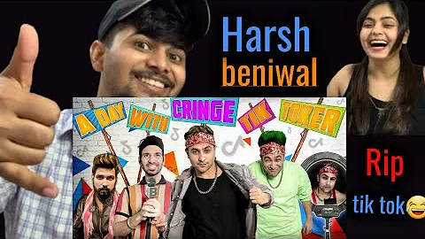 A Day With Cringe Tiktoker Reaction l Harsh Beniwal l  Roast Nahi Fry Karunga😂