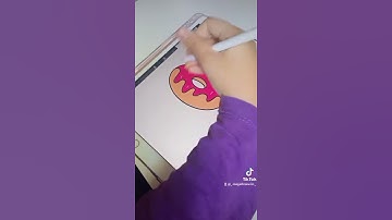 How to draw donut 🍩 in procreate