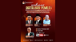 [LIVE] WEBINAR DIGITALISASI PEMILU (Seri 2) - Pilihan TI Mengefisienkan Tahapan Pemilu 2024 screenshot 5