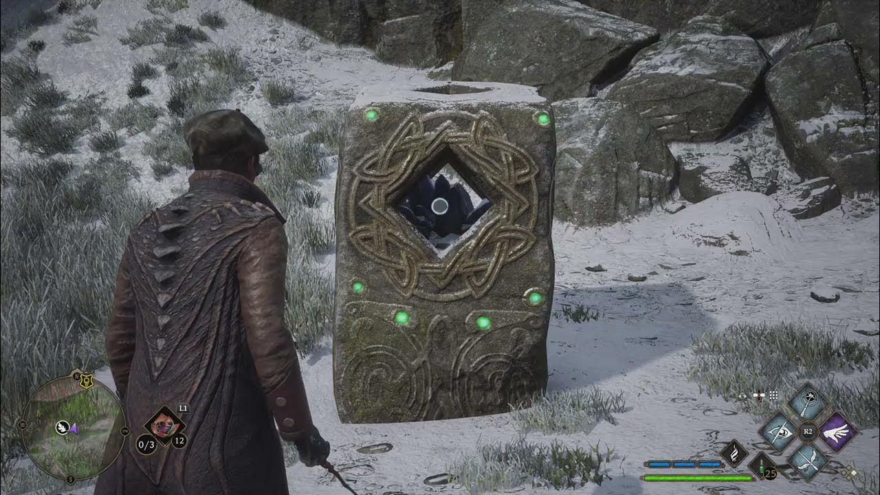 Merlin Trials 🌀 3 Stones with Large Holes, Green Lights, & Blue