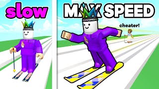 I Upgraded my Speed to Dominate Roblox Ski Races!