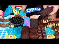 ASMR BLUEBERRY POPPING BOBA, JELLY POPS, OREO ICE CREAM, COTTON CANDY SAND, KINDER, CREAM PUFFS 먹방