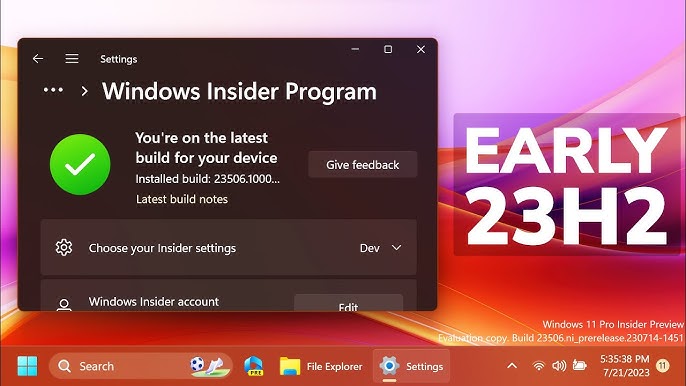 Windows 11 23H2 ISO Download 64-bit (Insider Preview) - Tutorial