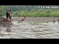 Lta  driver  swimming in a river in nagaland pkmnaga3754