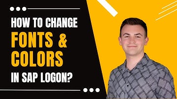 How to change font, color and style settings in SAP Logon? [2025]