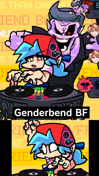 Cute Gender Swap BF Animations | FNF GF/Girlfriend Mode Update (Friday night funkin') #fnf #shorts