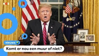 Trump en tegenstanders ruziën over muur