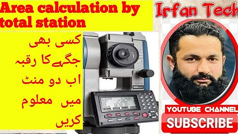 Area calculate with total station cx105