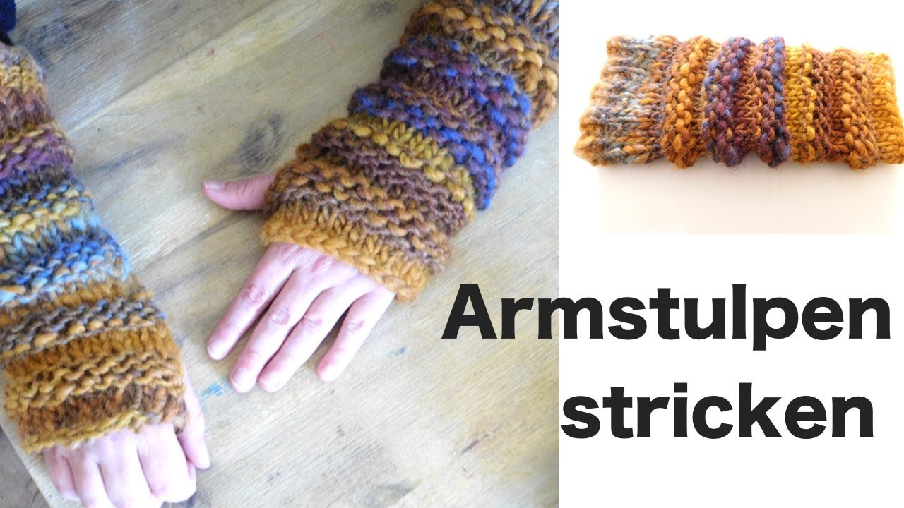 Armstulpen Stricken Stulpen Stricken Youtube